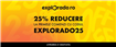 Explorado.ro urează bun venit cumpărătorilor cu reduceri de 25% la primele comenzi