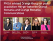 PNSA advised Orange Group on post-acquisition merger between Orange Romania and Orange Romania Communications