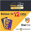 Urgent Beton si Banca Transilvania: 12 rate fara dobanda pentru achizitia de beton prin cardul Star BT