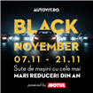 Black November la Autovit.ro: reduceri de peste 500.000 de euro pentru 400 de mașini